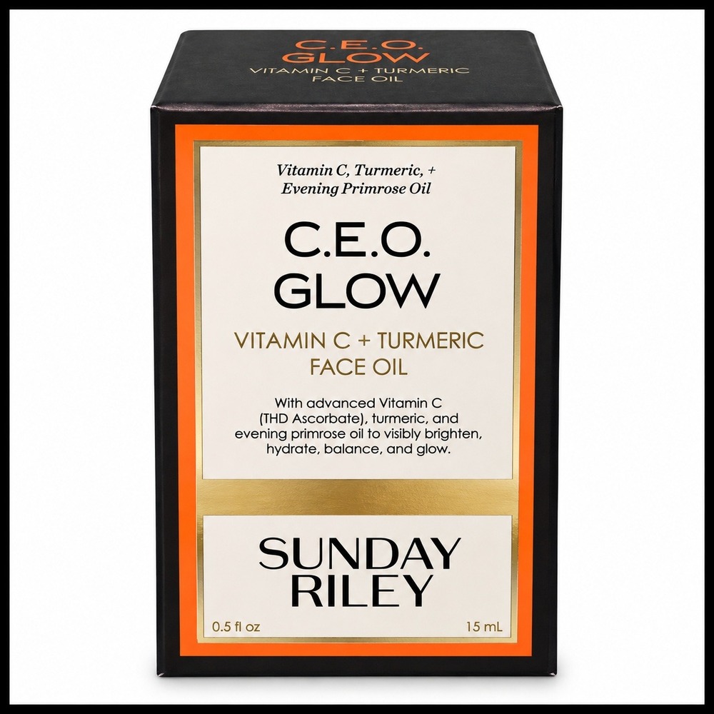 Sunday Riley CEO Glow Vitamin C Turmeric Face Oil 15ml 0.5oz New in Box
